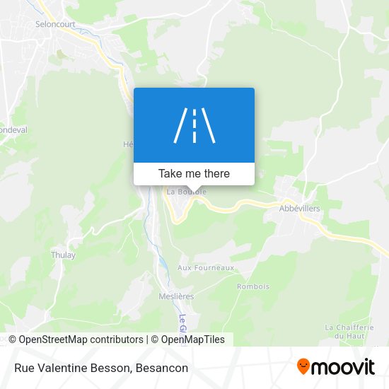 Rue Valentine Besson map