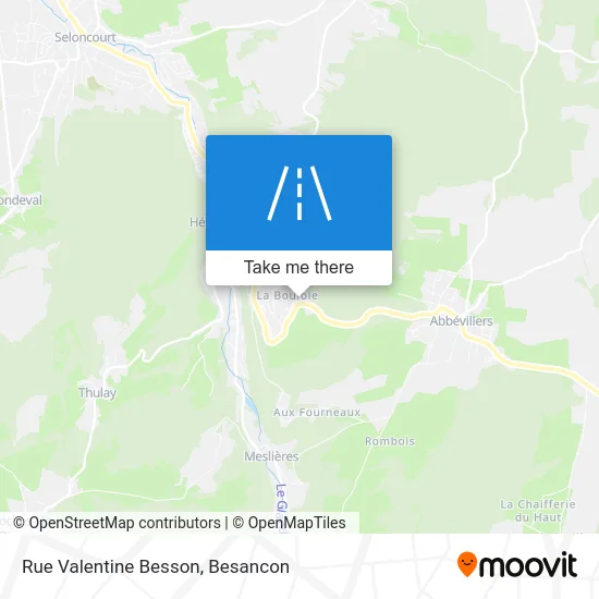 Rue Valentine Besson map