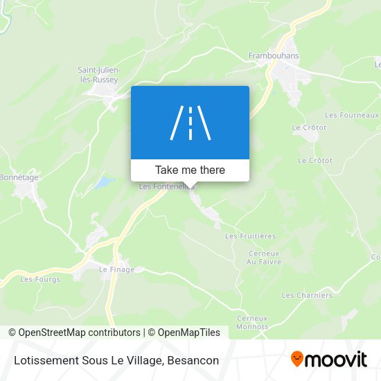 Lotissement Sous Le Village map