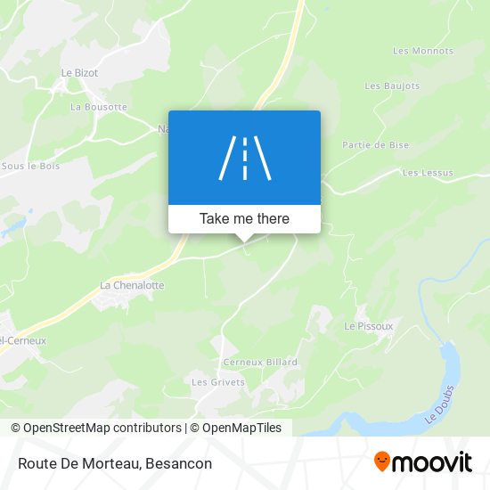 Mapa Route De Morteau
