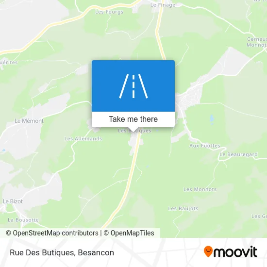 Rue Des Butiques map