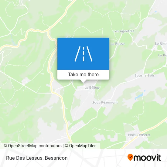Rue Des Lessus map