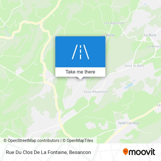 Rue Du Clos De La Fontaine map