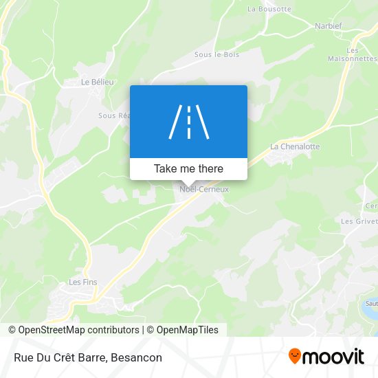 Rue Du Crêt Barre map