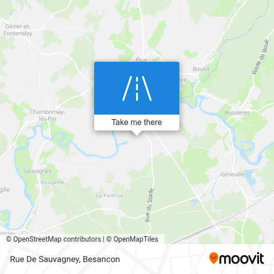 Rue De Sauvagney map