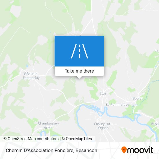 Chemin D'Association Foncière map