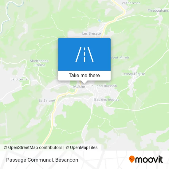 Passage Communal map