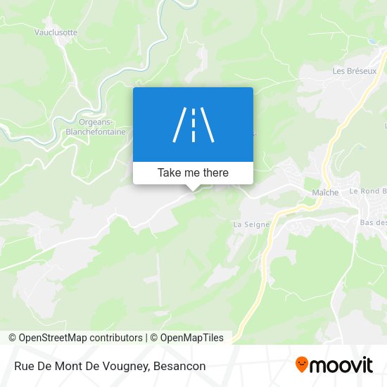 Rue De Mont De Vougney map