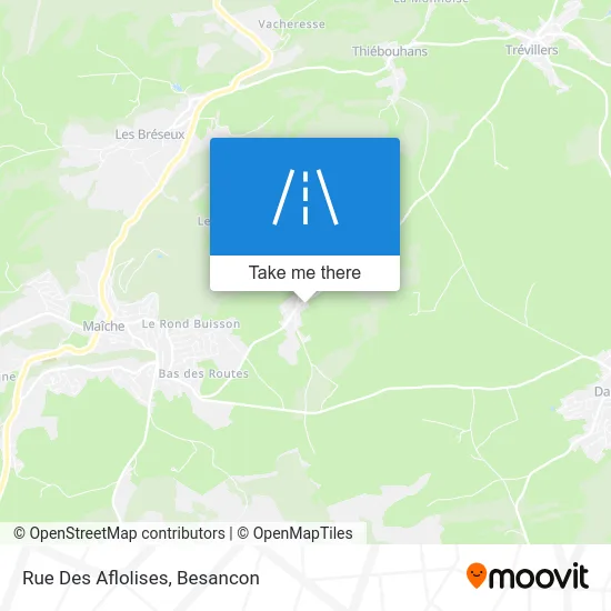 Rue Des Aflolises map