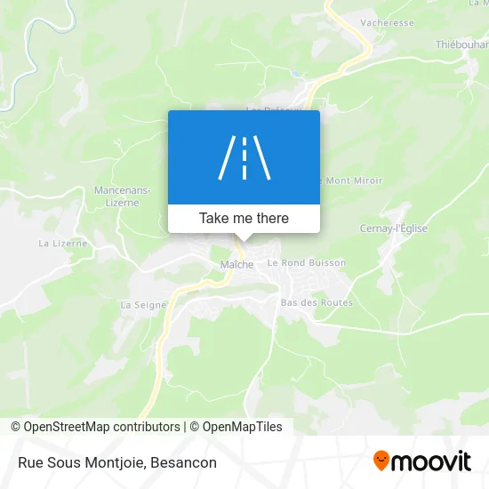 Rue Sous Montjoie map