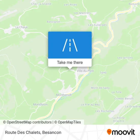Route Des Chalets map