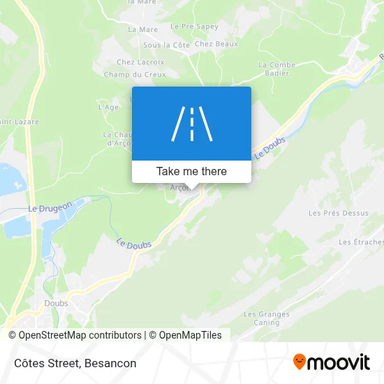 Rue Des Côtes map