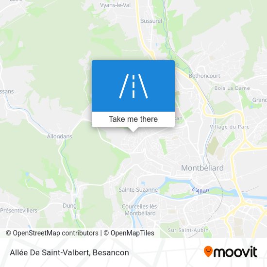 Allée De Saint-Valbert map