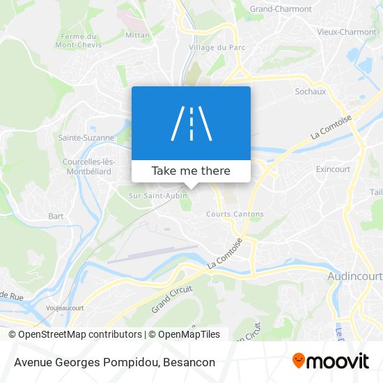 Avenue Georges Pompidou map