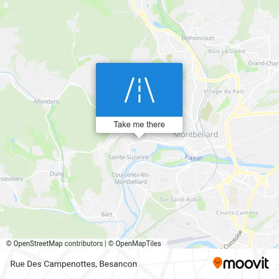 Rue Des Campenottes map