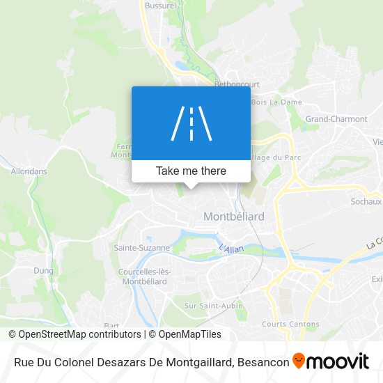 Rue Du Colonel Desazars De Montgaillard map