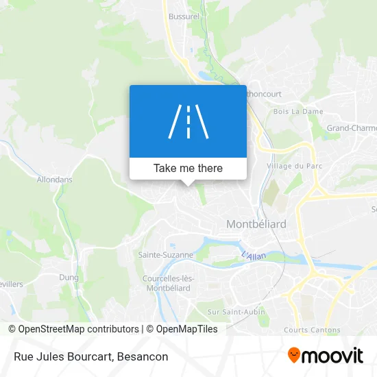 Rue Jules Bourcart map