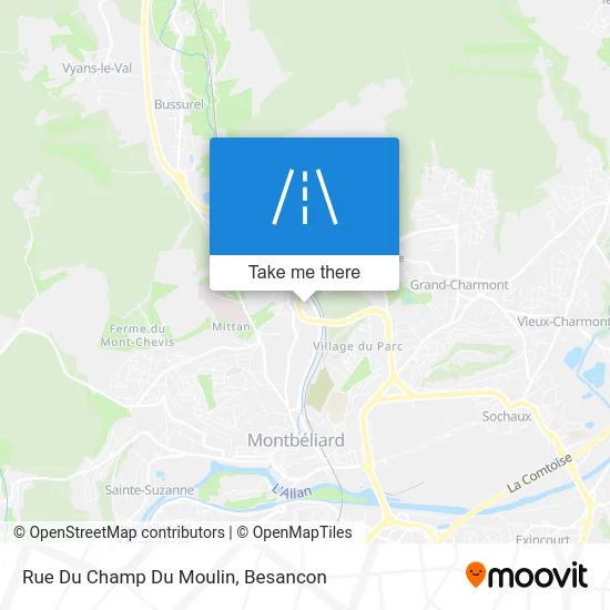 Rue Du Champ Du Moulin map