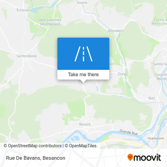 Rue De Bavans map