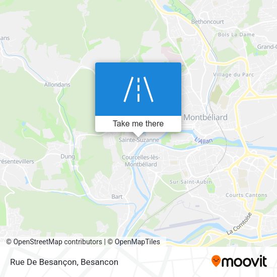 Rue De Besançon map
