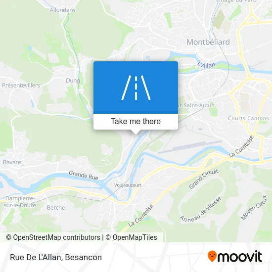 Rue De L'Allan map