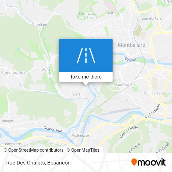 Rue Des Chalets map