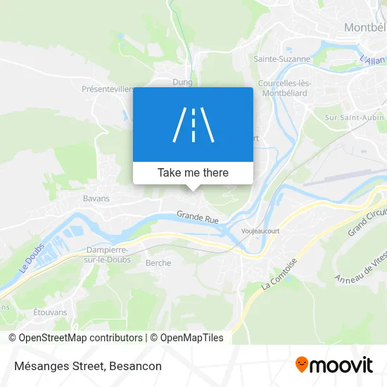 Rue Des Mésanges map