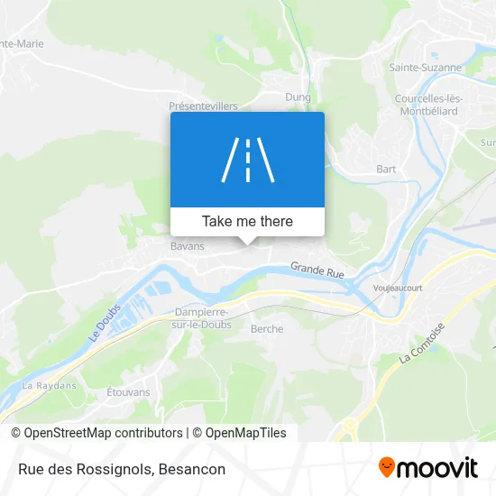 Rue Des Rossignols map