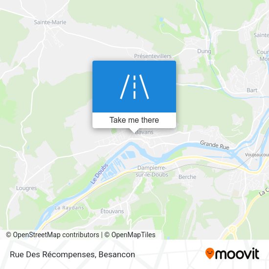 Rue Des Récompenses map