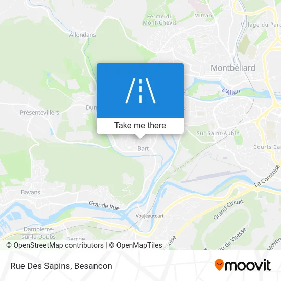 Rue Des Sapins map