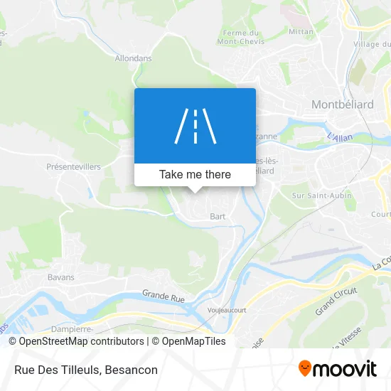 Rue Des Tilleuls map