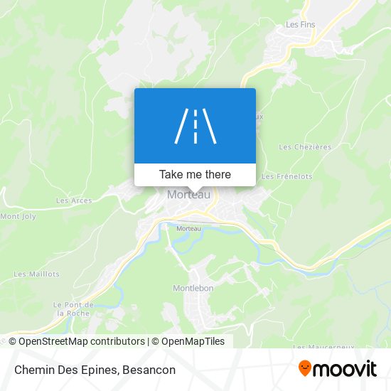 Chemin Des Epines map