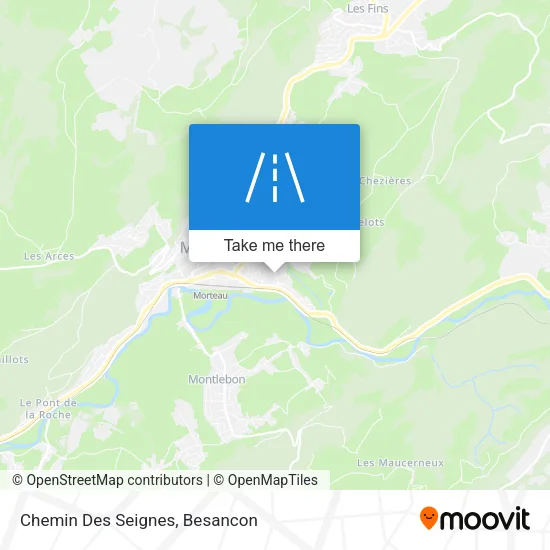 Chemin Des Seignes map
