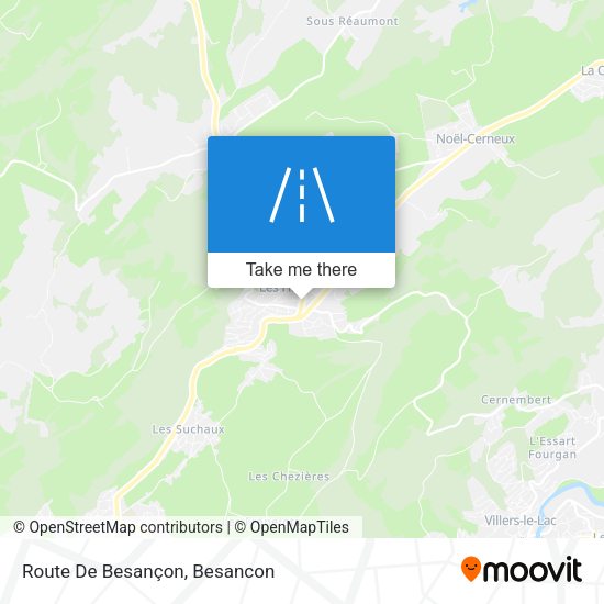 Route De Besançon map