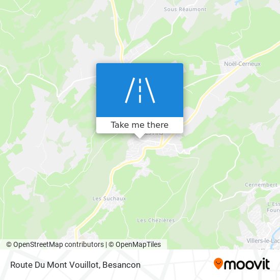Mapa Route Du Mont Vouillot