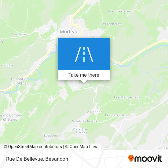 Rue De Bellevue map