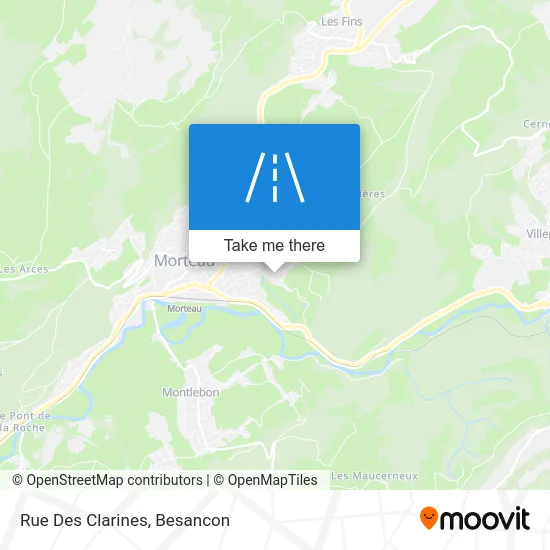 Rue Des Clarines map