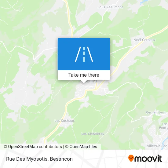 Rue Des Myosotis map