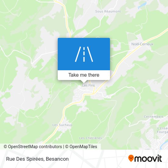 Rue Des Spirées map