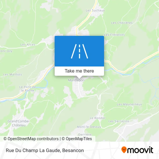 Rue Du Champ La Gaude map