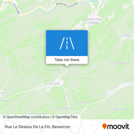 Rue Le Dessus De La Fin map