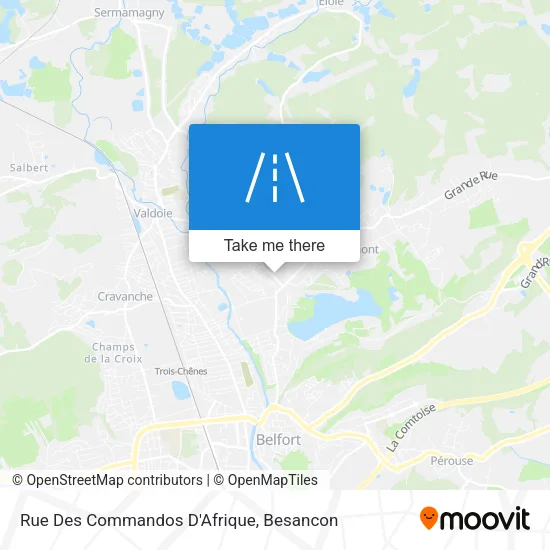 Rue Des Commandos D'Afrique map