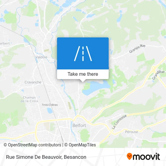 Rue Simone De Beauvoir map