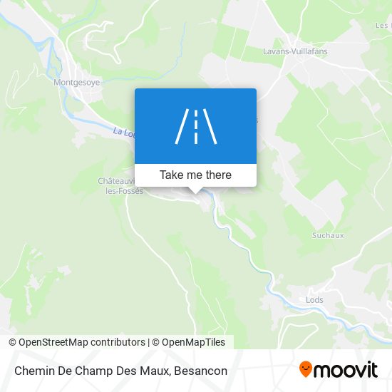 Chemin De Champ Des Maux map