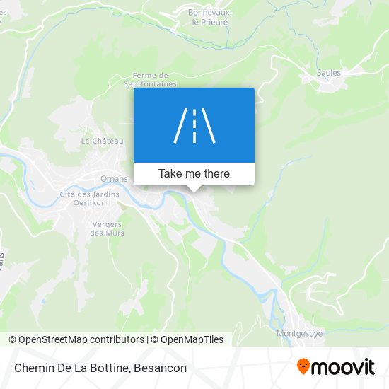 Chemin De La Bottine map