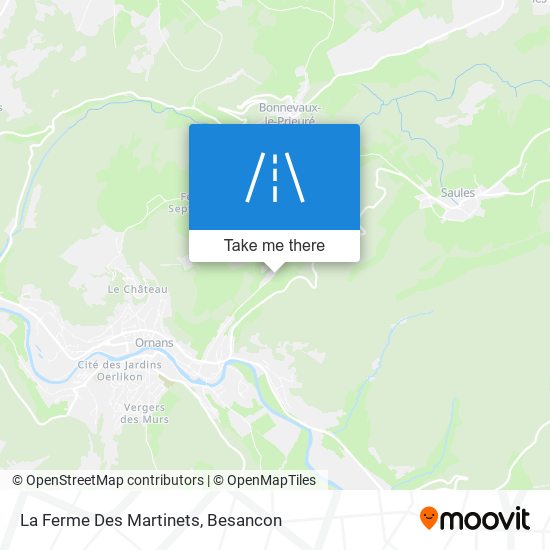 La Ferme Des Martinets map