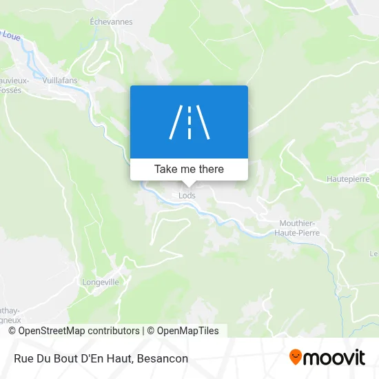 Rue Du Bout D'En Haut map