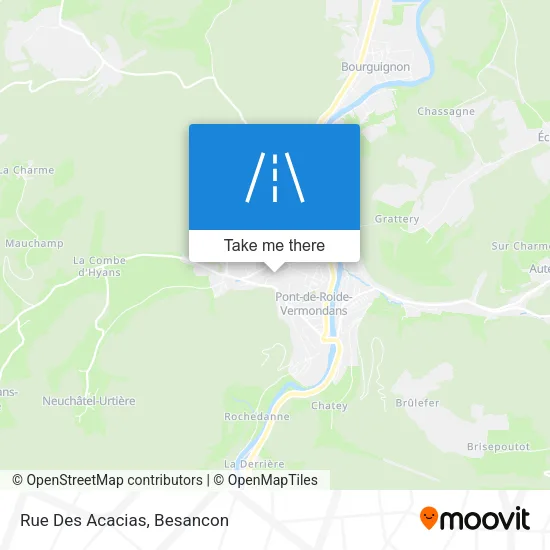 Rue Des Acacias map