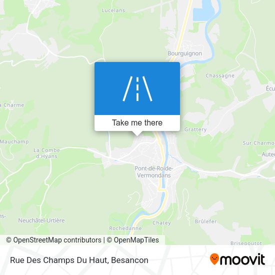 Rue Des Champs Du Haut map
