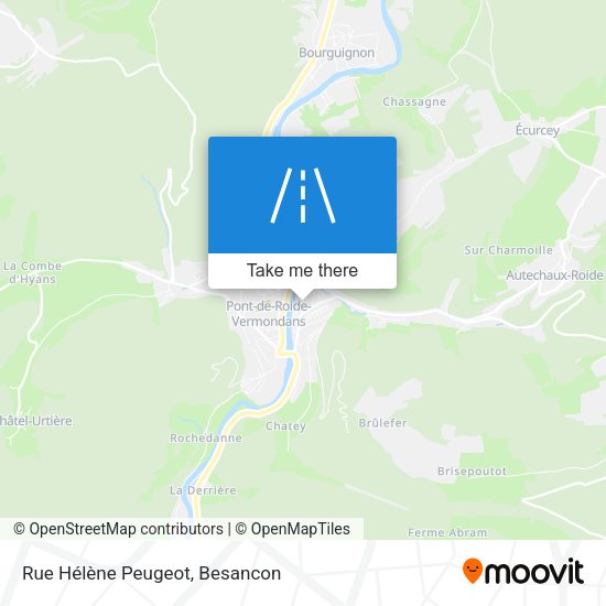 Rue Hélène Peugeot map